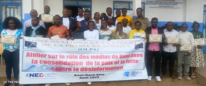 Nord-Kivu : les journalistes de Beni s’engagent à lutter contre la désinformation